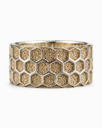 Honeycomb Hexagon Ring  Ring Charmora Jewelry