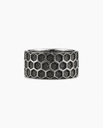Honeycomb Hexagon Ring  Ring Charmora Jewelry