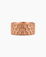 Honeycomb Hexagon Ring  Ring Charmora Jewelry