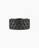 Honeycomb Hexagon Ring  Ring Charmora Jewelry