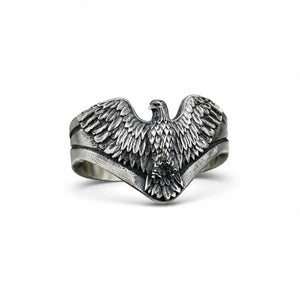 American Eagle Patriotic Bird Wrap Ring  Ring Charmora Jewelry