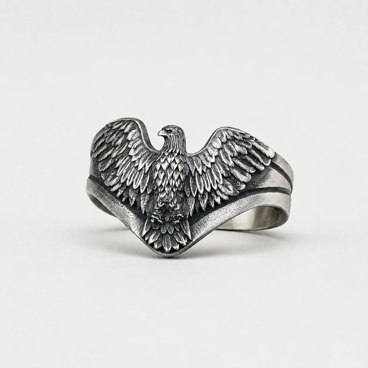 American Eagle Patriotic Bird Wrap Ring  Ring Charmora Jewelry