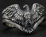 American Eagle Patriotic Bird Wrap Ring  Ring Charmora Jewelry