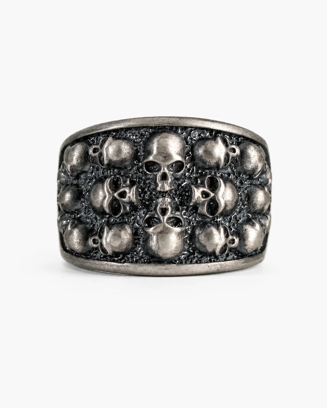 Figurative Skeletal Motif Band Ring  Ring Charmora Jewelry