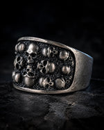 Figurative Skeletal Motif Band Ring  Ring Charmora Jewelry