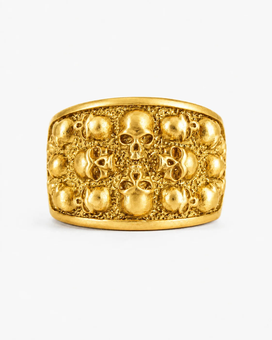 Figurative Skeletal Motif Band Ring  Ring Charmora Jewelry