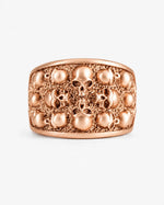 Figurative Skeletal Motif Band Ring  Ring Charmora Jewelry
