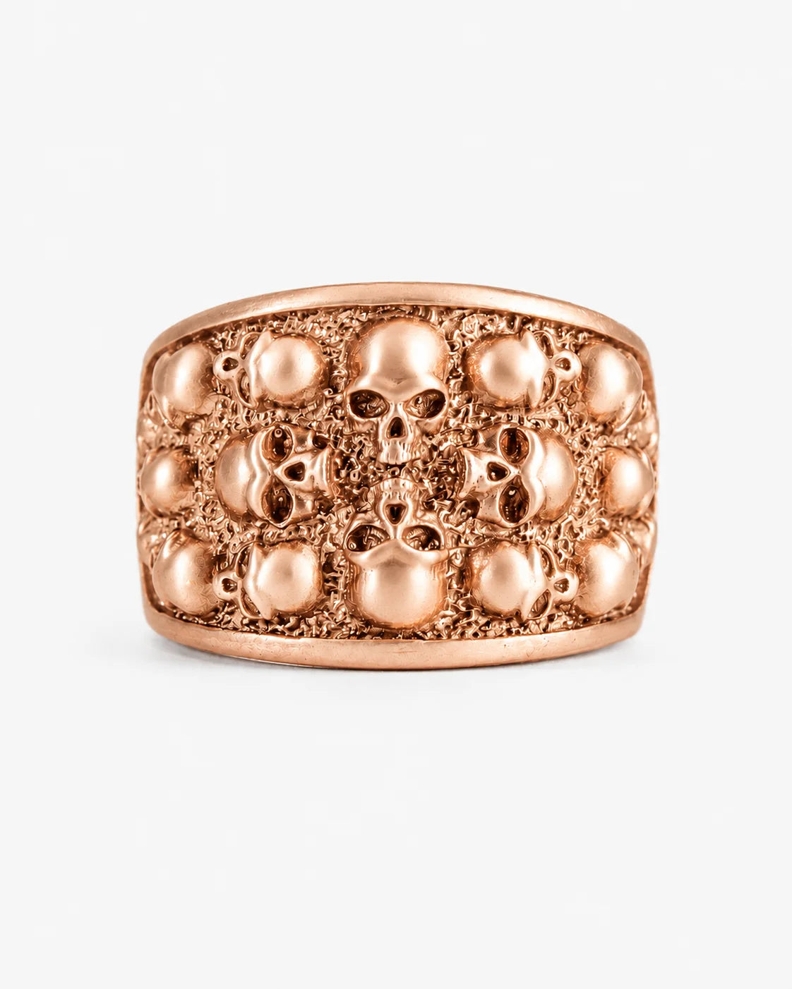 Figurative Skeletal Motif Band Ring  Ring Charmora Jewelry