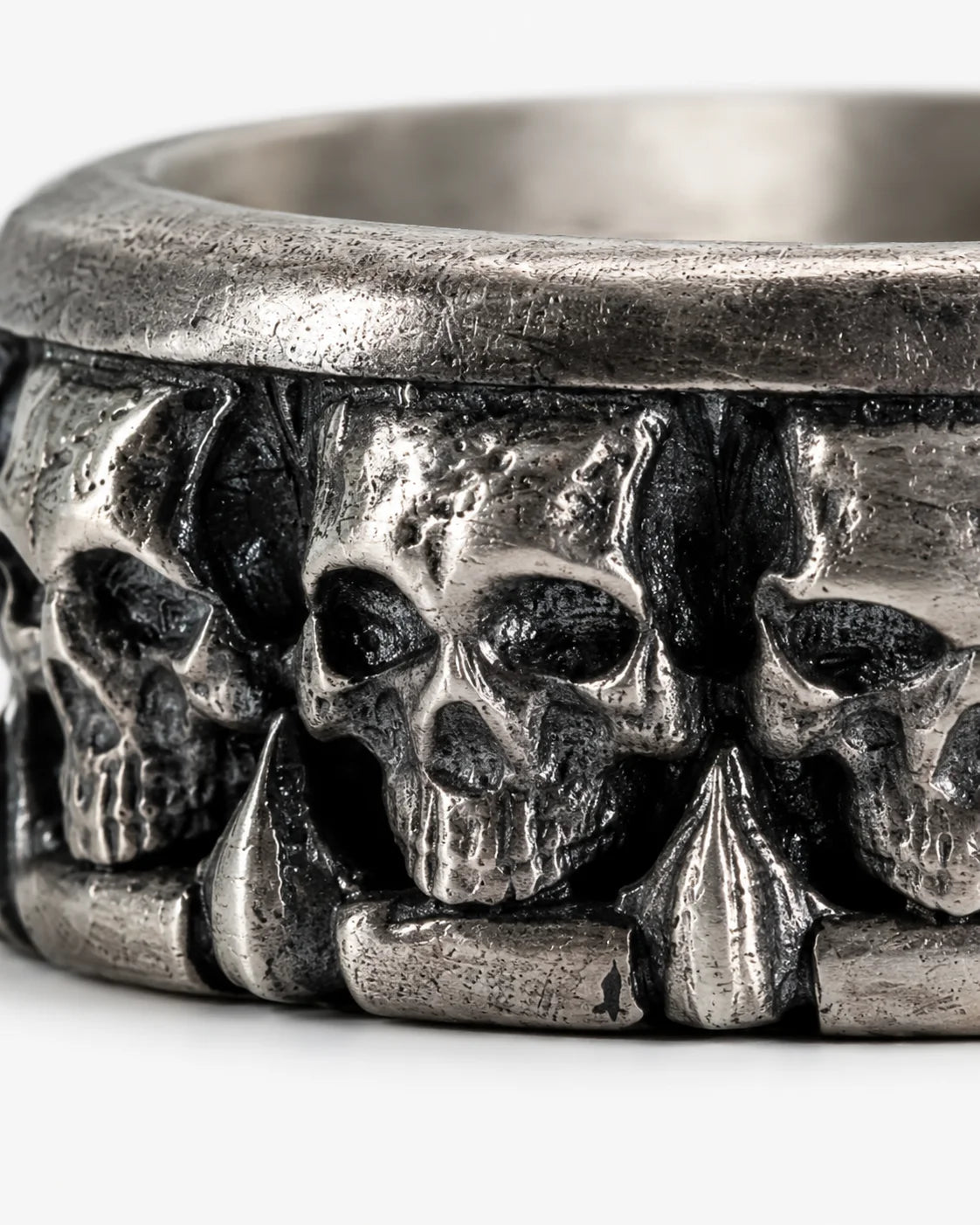 Figurative Skeletal Motif Ring  Ring Charmora Jewelry