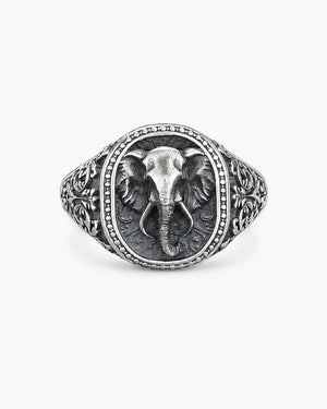 Elephant Motif Ring  Ring Charmora Jewelry