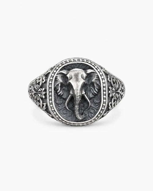Elephant Motif Ring  Ring Charmora Jewelry
