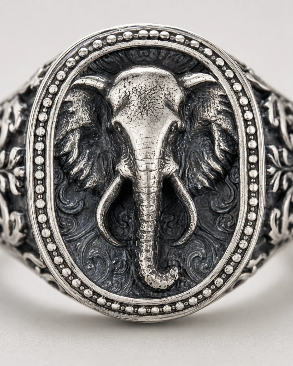 Elephant Motif Ring  Ring Charmora Jewelry