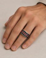 Honeycomb Geometric Beehive Ring  Ring Charmora Jewelry