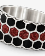 Honeycomb Geometric Beehive Ring  Ring Charmora Jewelry