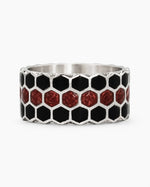 Honeycomb Geometric Beehive Ring  Ring Charmora Jewelry