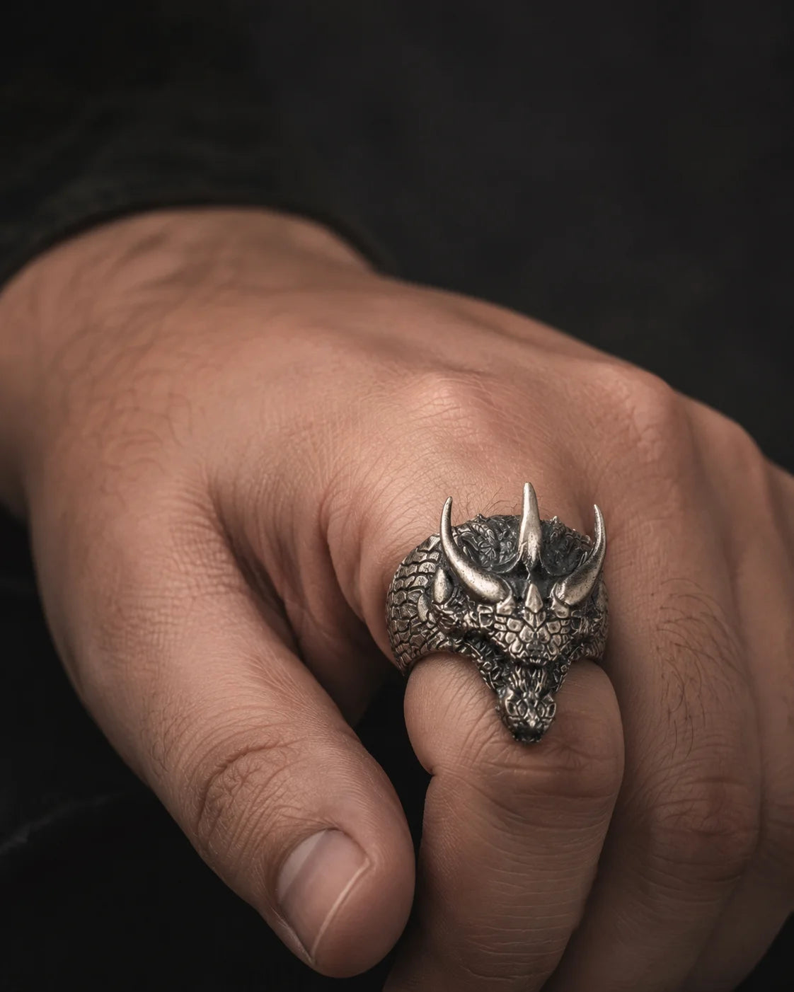 Dragon Viking Ring  Ring Charmora Jewelry
