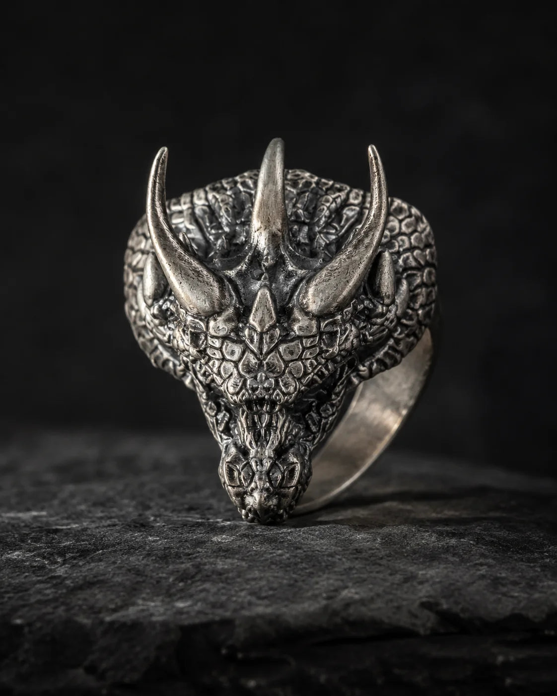 Dragon Viking Ring  Ring Charmora Jewelry