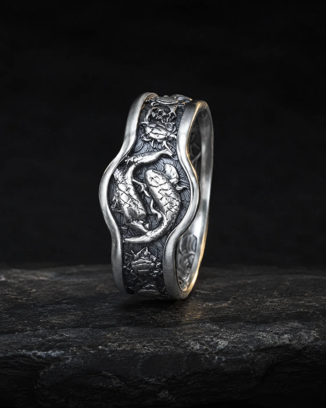 Koi Fish Ring  Ring Charmora Jewelry