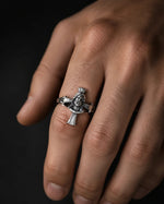 Cross Jesus Ring  Ring Charmora Jewelry