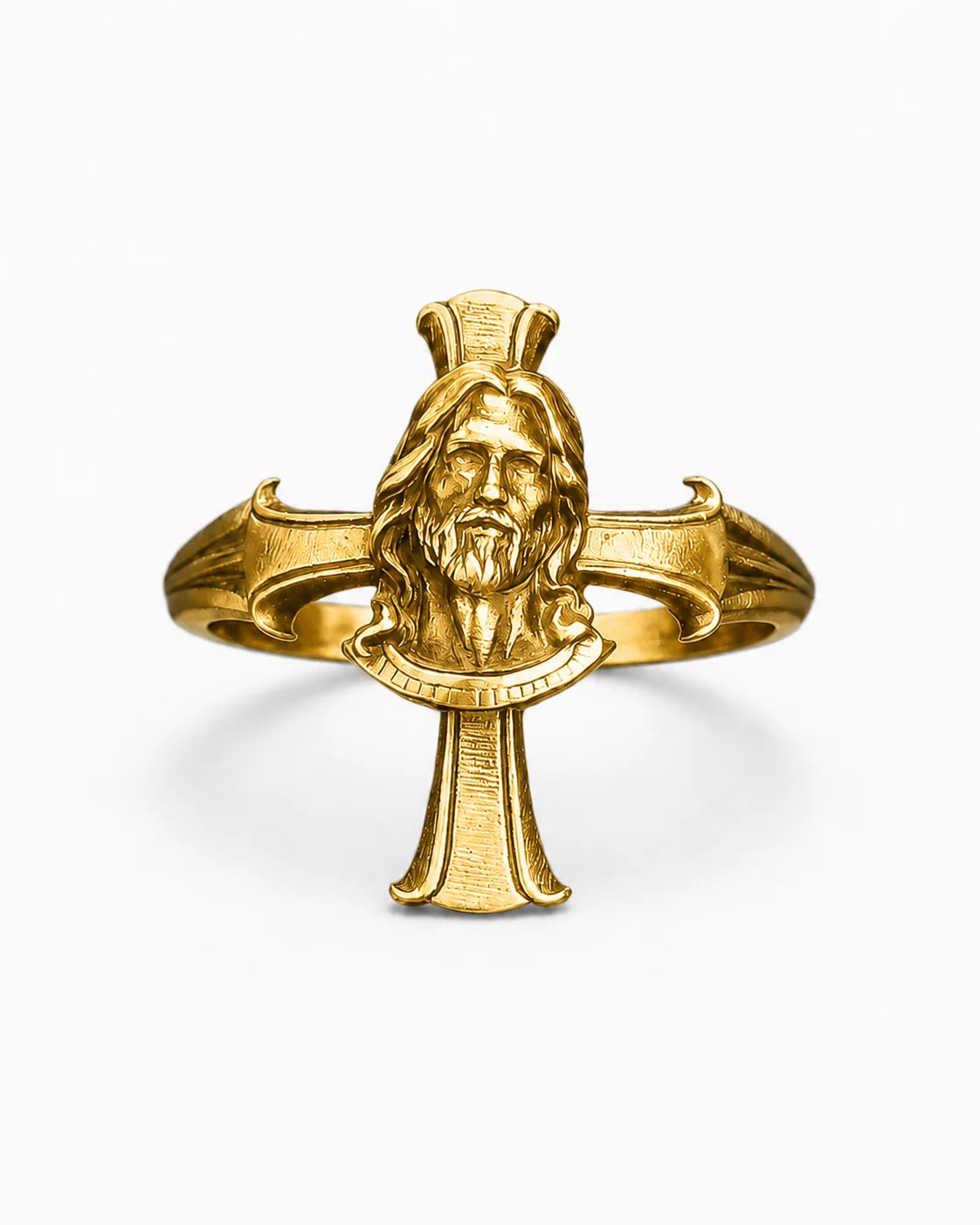 Cross Jesus Ring  Ring Charmora Jewelry