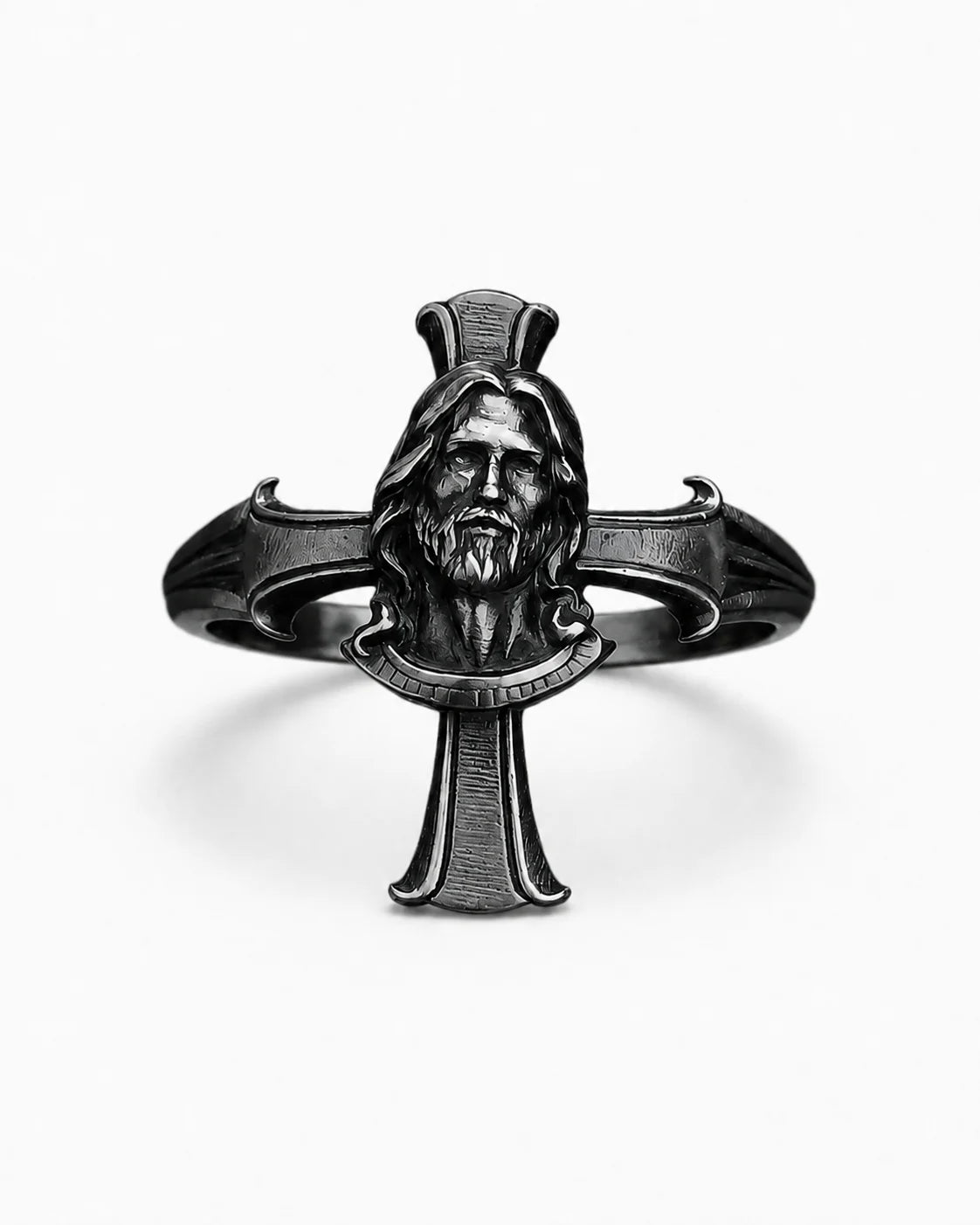 Cross Jesus Ring  Ring Charmora Jewelry
