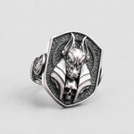 Ancient Egyptian Anubis Skull  Ring Charmora Jewelry