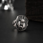 Ancient Egyptian Anubis Skull  Ring Charmora Jewelry