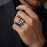 Ancient Egyptian Anubis Skull  Ring Charmora Jewelry