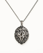 Leo Lion Head Mane Necklace  Necklace Charmora Jewelry