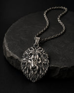 Leo Lion Head Mane Necklace  Necklace Charmora Jewelry