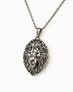 Leo Lion Head Mane Necklace  Necklace Charmora Jewelry