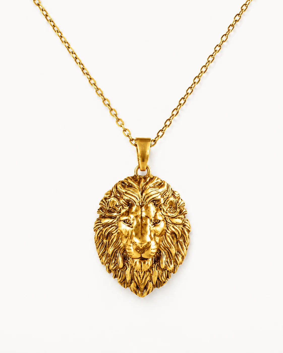 Leo Lion Head Mane Necklace  Necklace Charmora Jewelry