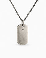 Botanical Leaf Dog Tag  Necklace Charmora Jewelry
