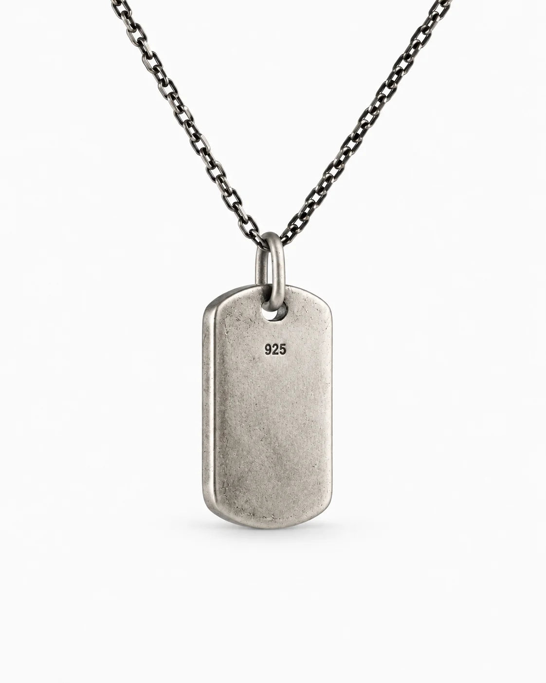 Botanical Leaf Dog Tag  Necklace Charmora Jewelry