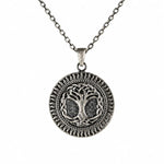 Tree of Life Solar Medallion Necklace  Necklace Charmora Jewelry