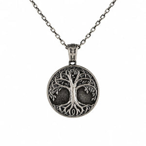 Ancestral Tree of Life Medallion  Necklace Charmora Jewelry