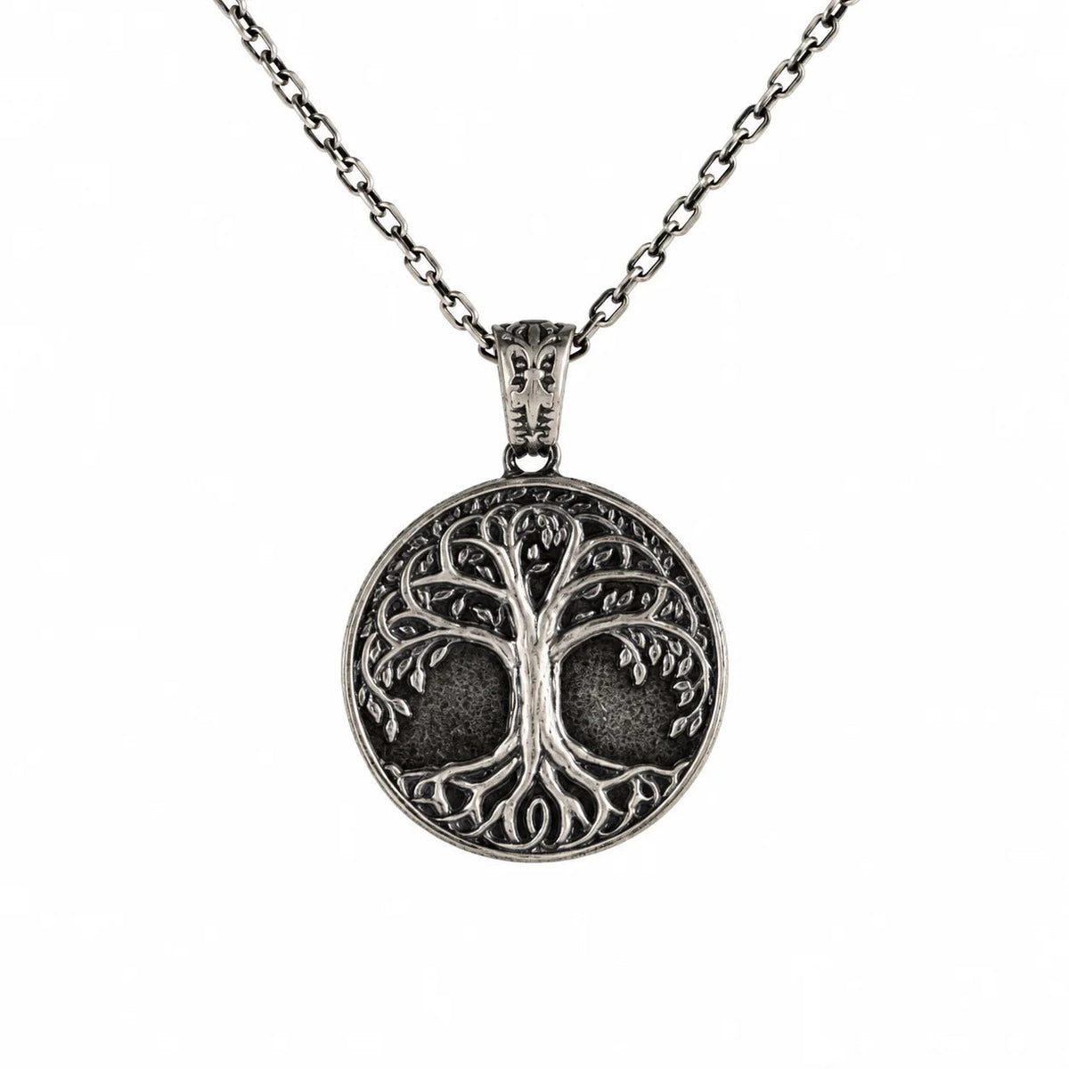 Ancestral Tree of Life Medallion  Necklace Charmora Jewelry