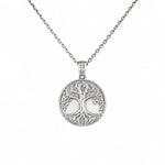 Ancestral Tree of Life Medallion  Necklace Charmora Jewelry