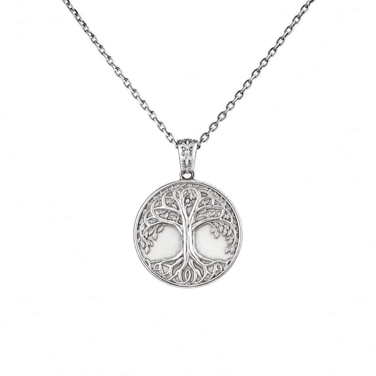 Ancestral Tree of Life Medallion  Necklace Charmora Jewelry