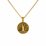 Ancestral Tree of Life Medallion  Necklace Charmora Jewelry
