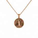 Ancestral Tree of Life Medallion  Necklace Charmora Jewelry