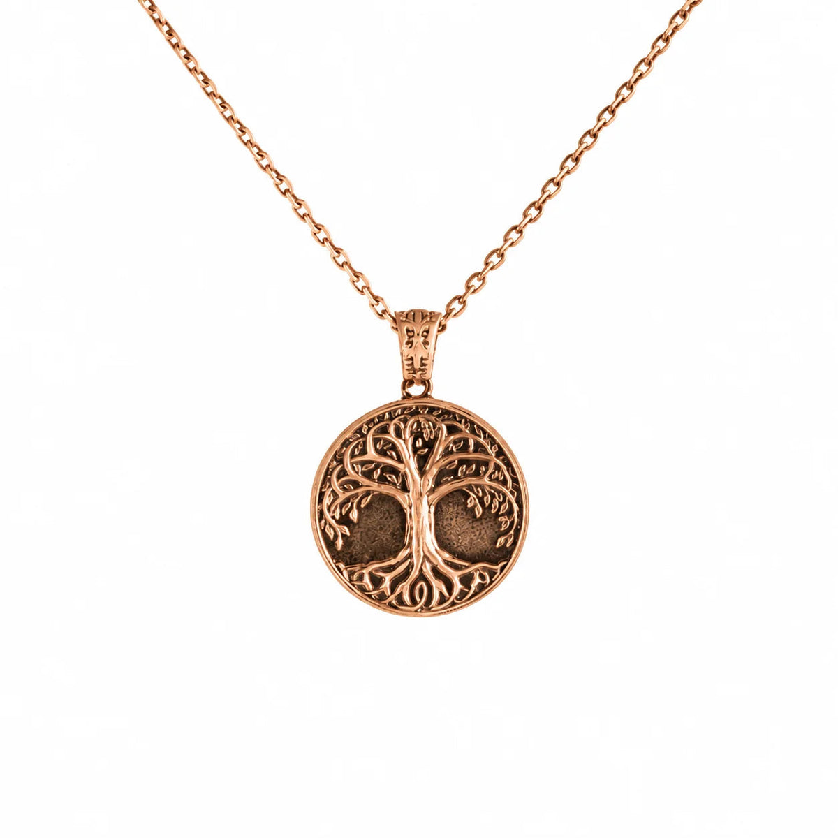 Ancestral Tree of Life Medallion  Necklace Charmora Jewelry