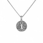 Ancestral Tree of Life Medallion  Necklace Charmora Jewelry