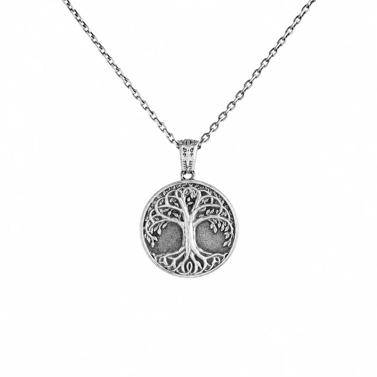 Ancestral Tree of Life Medallion  Necklace Charmora Jewelry