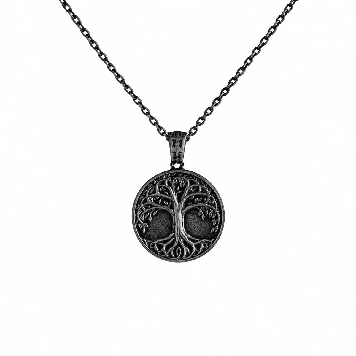 Ancestral Tree of Life Medallion  Necklace Charmora Jewelry