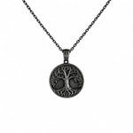 Ancestral Tree of Life Medallion  Necklace Charmora Jewelry