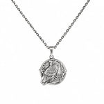 Owl Wisdom Medallion  Necklace Charmora Jewelry