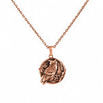 Owl Wisdom Medallion  Necklace Charmora Jewelry