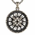 Slavic Solar Medallion  Necklace Charmora Jewelry