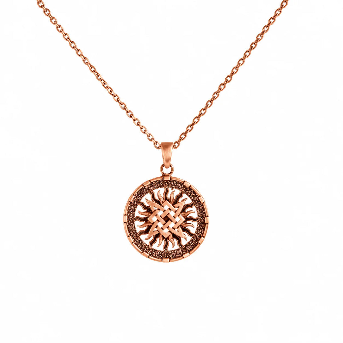 Slavic Solar Medallion  Necklace Charmora Jewelry